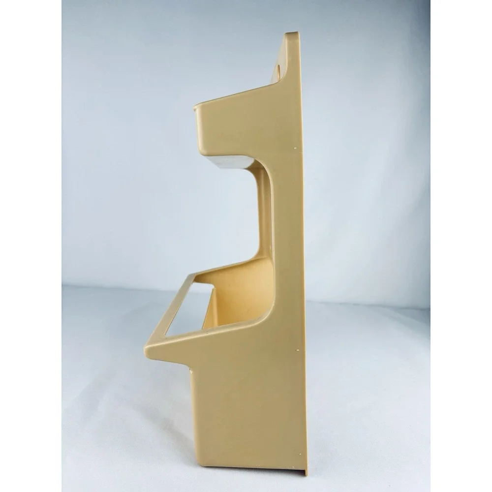 Vintage 1980s Rubbermaid Clean Up Caddy Tan Plastic Wall Mounts #2320